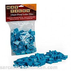 Scrabble Tiles 100pc Plastic Blue Tiles Perfect For Crafting and Scrapbooking B00JLGOR5S